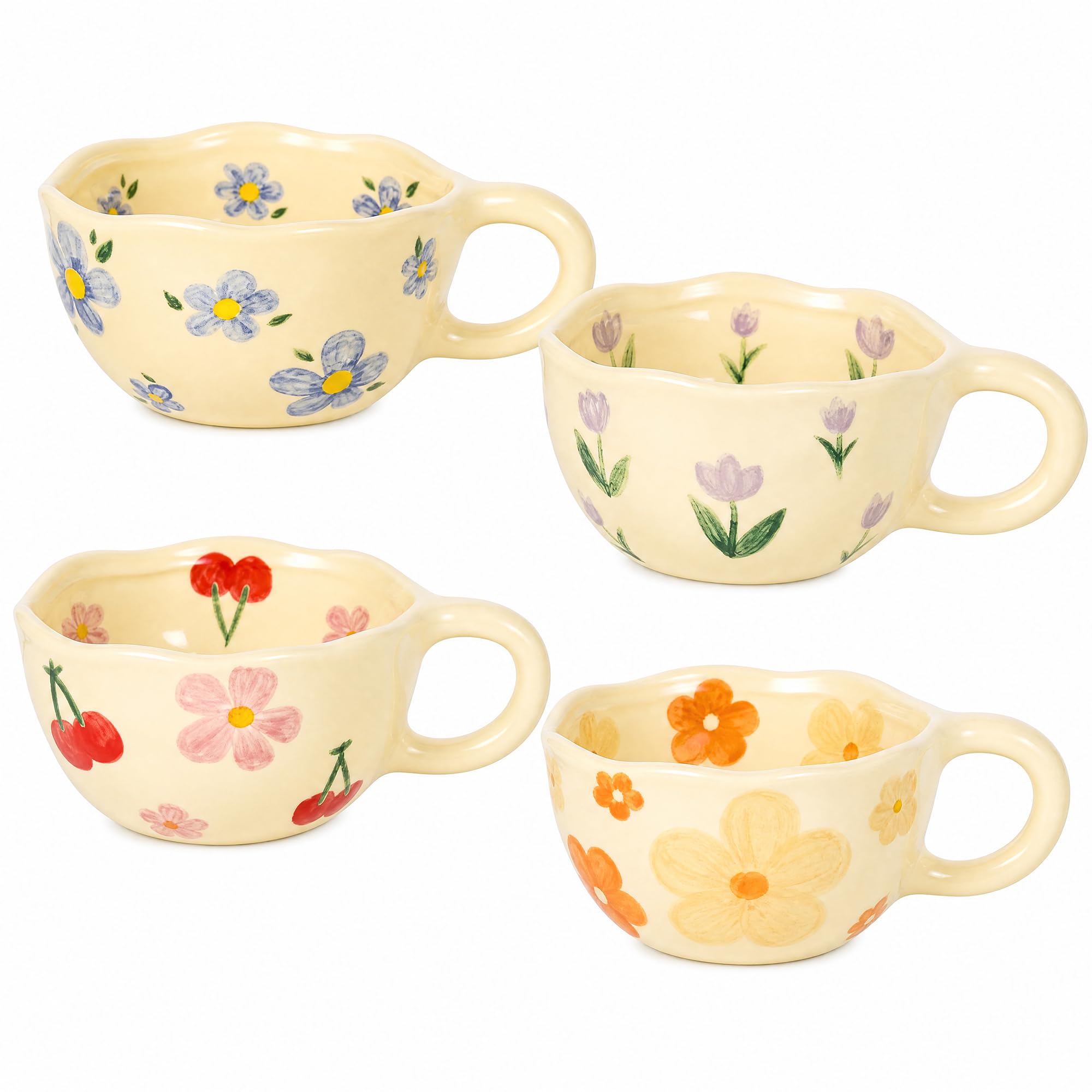 Coffee Tea Love - Paquete de 4 Tazas de Café