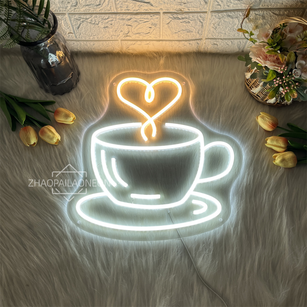 Coffee Tea Neon Sign - Letrero de neón para café, té,