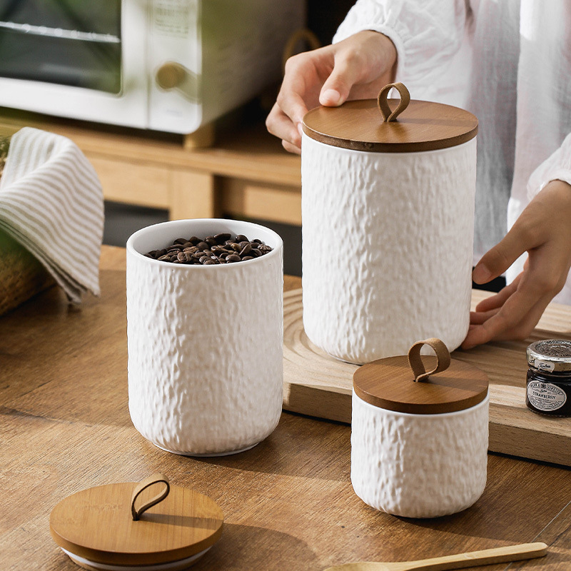 Canister Coffee Sugar Tea - Recipiente de cocina hermético para almacenamiento