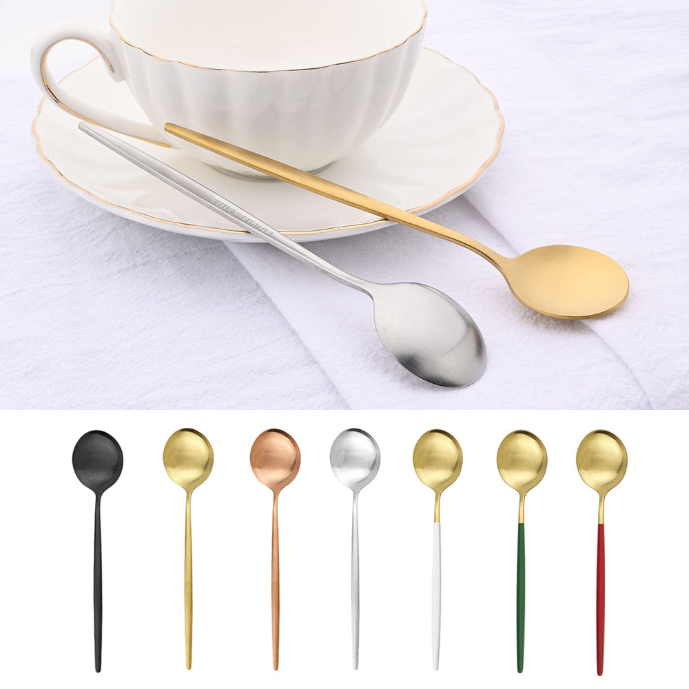 Coffee Tea Sugar Set - Juego de cucharas mate pequeñas de