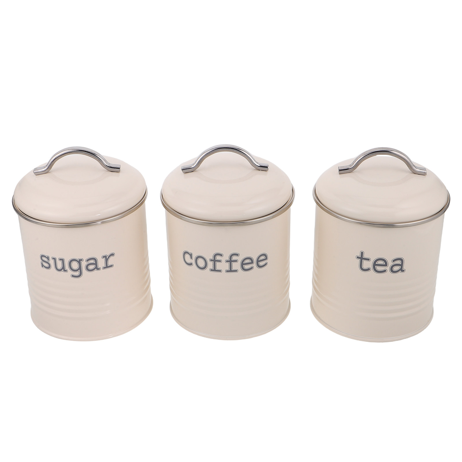 Canister Coffee Sugar Tea - Juego de 3 Recipientes Herméticos para
