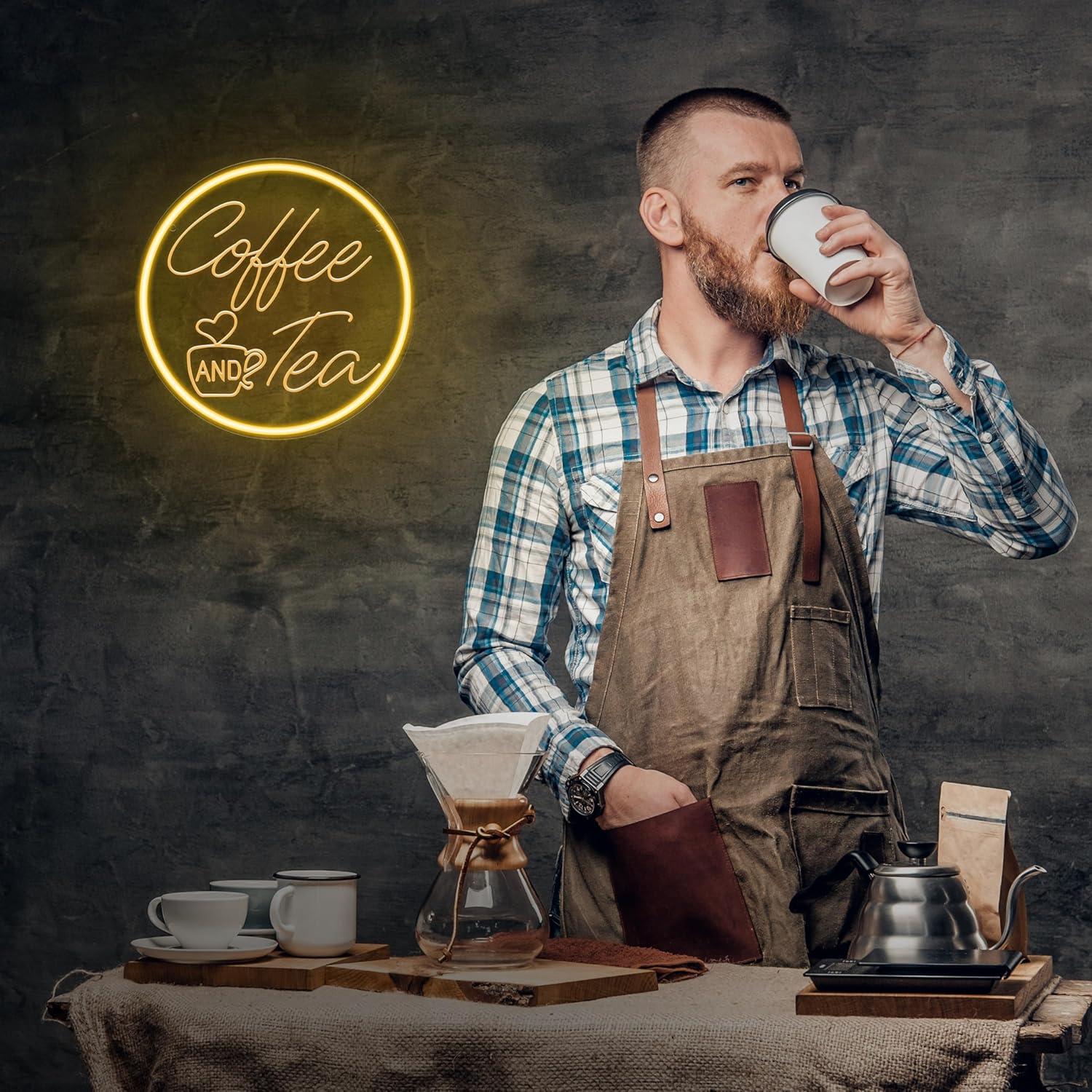 Letrero de neón de café y té,  - Coffee Tea Neon Sign reseña y precio