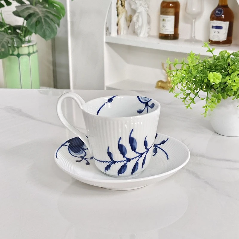 Juego de taza y platillo de po - Coffee Tea Love reseña y precio