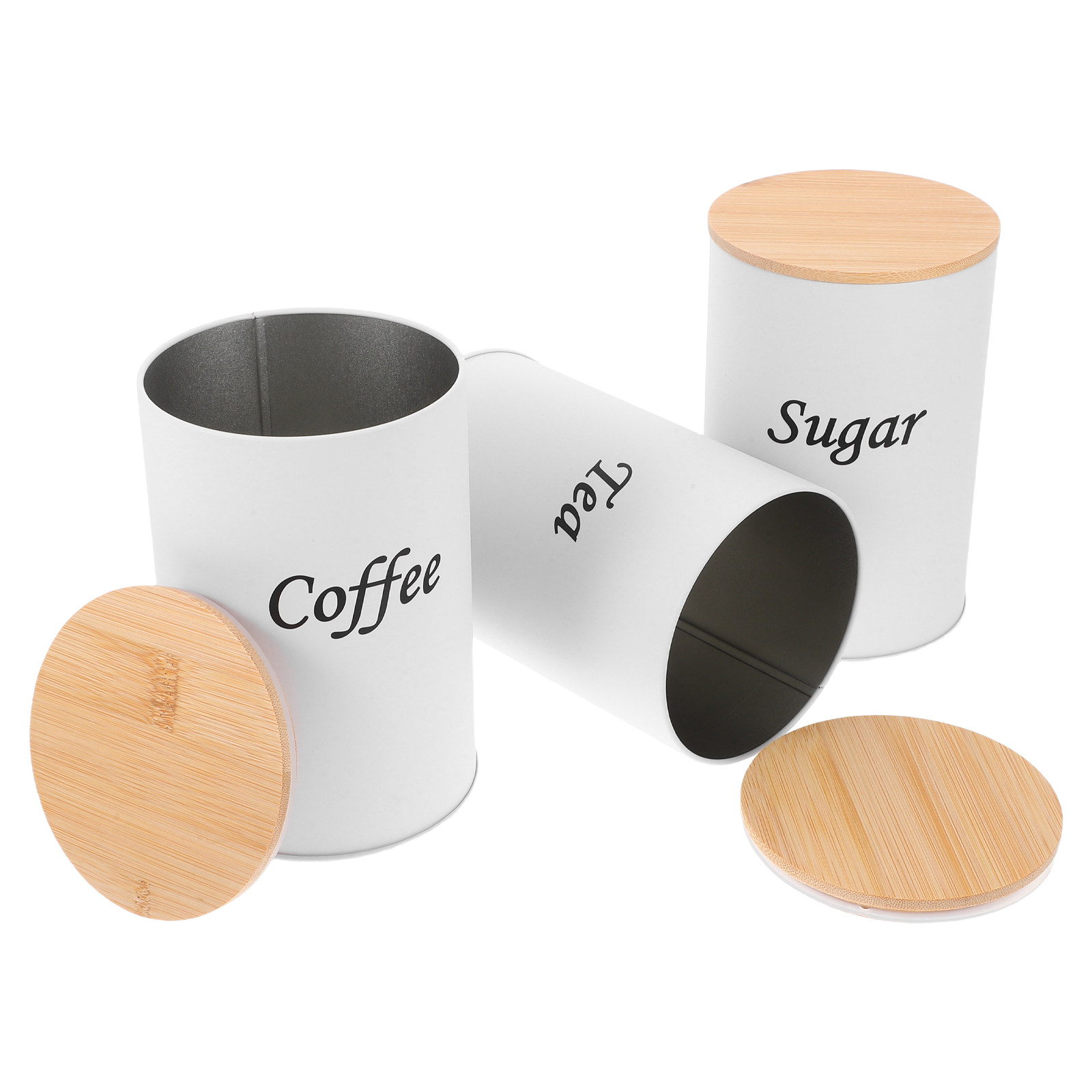 Juego de 3 Recipientes Herméti - Canister Coffee Sugar Tea reseña y precio
