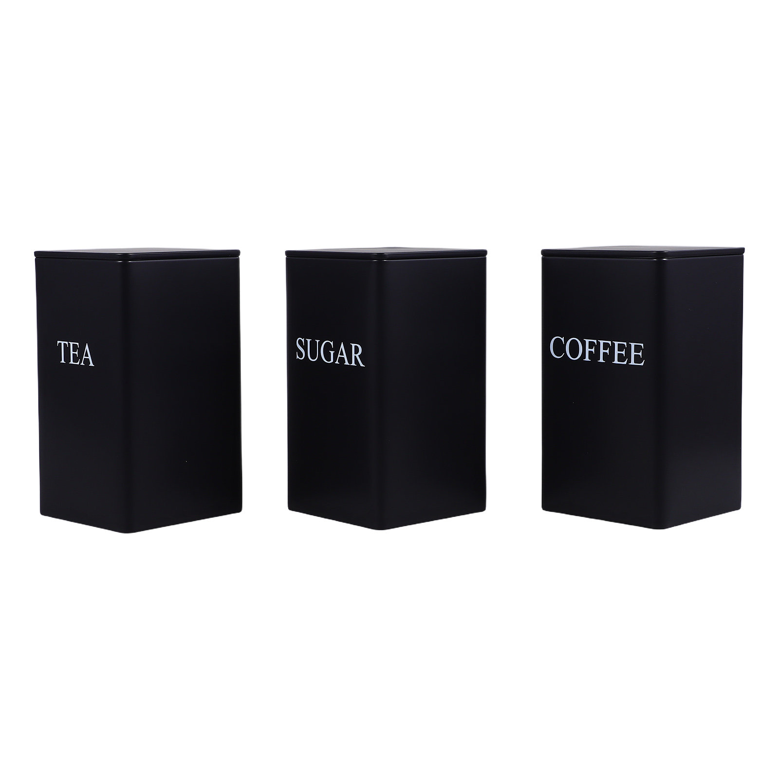 Juego de 3 recipientes metálic - Canister Coffee Sugar Tea reseña y precio