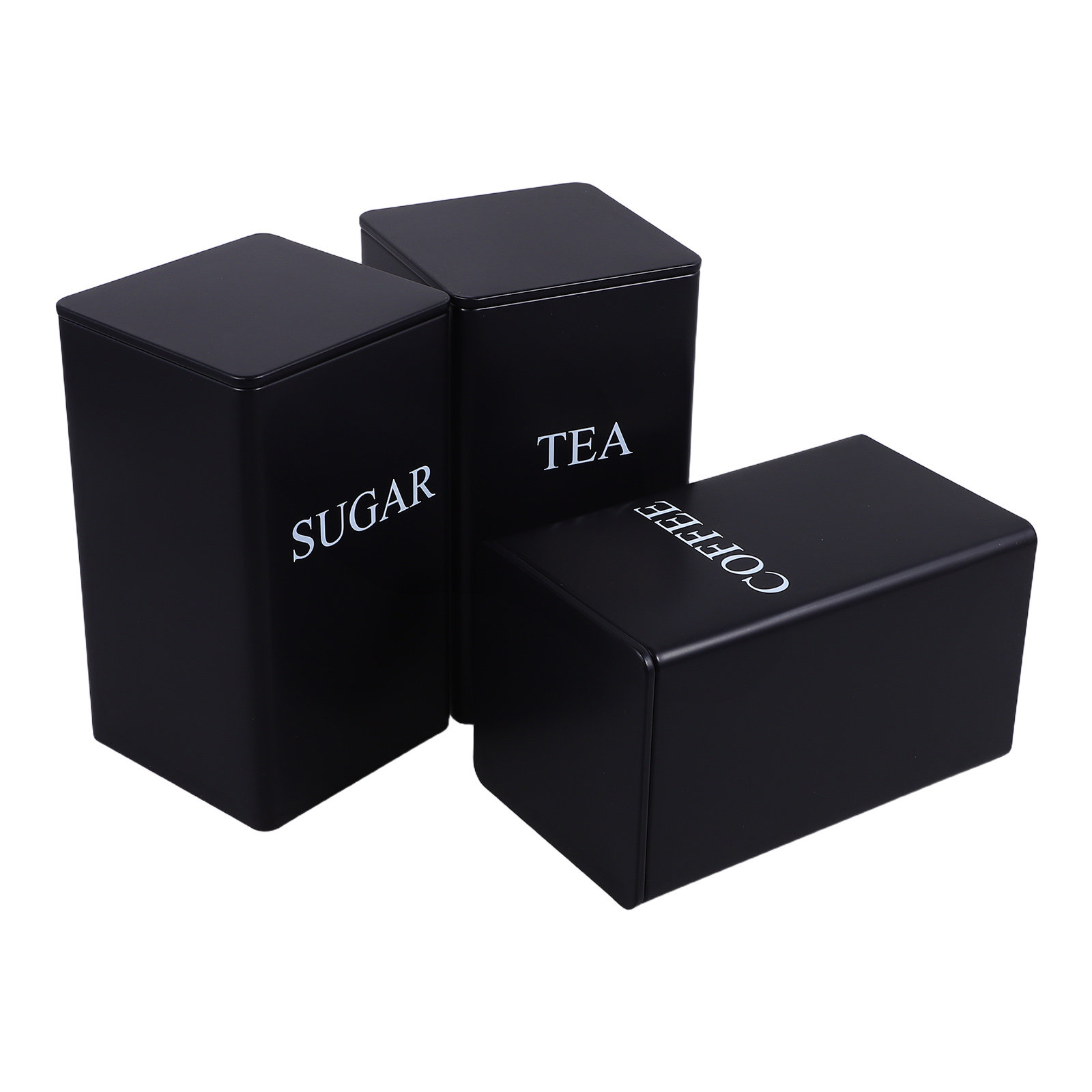 Juego de 3 recipientes metálic - Canister Coffee Sugar Tea reseña y precio