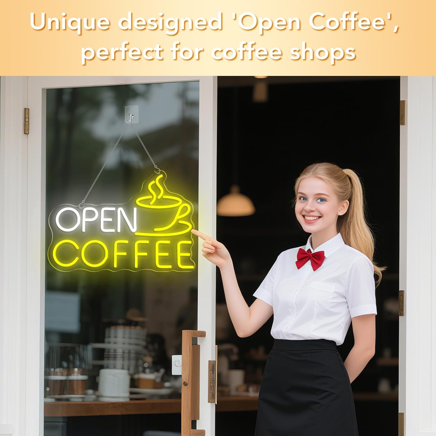Letrero de neón LED de café ab - Coffee Tea Neon Sign reseña y precio