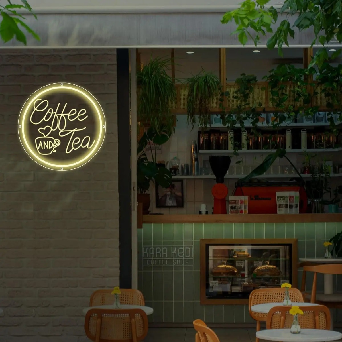 Letrero de neón de café y té,  - Coffee Tea Neon Sign reseña y precio