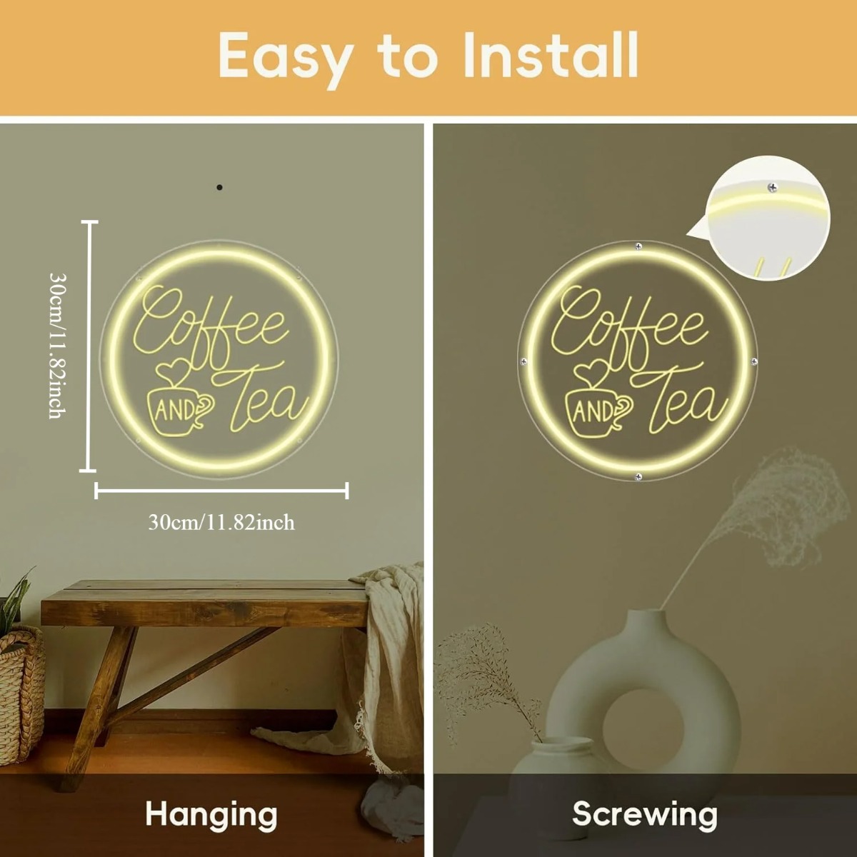 Letrero de neón de café y té,  - Coffee Tea Neon Sign reseña y precio