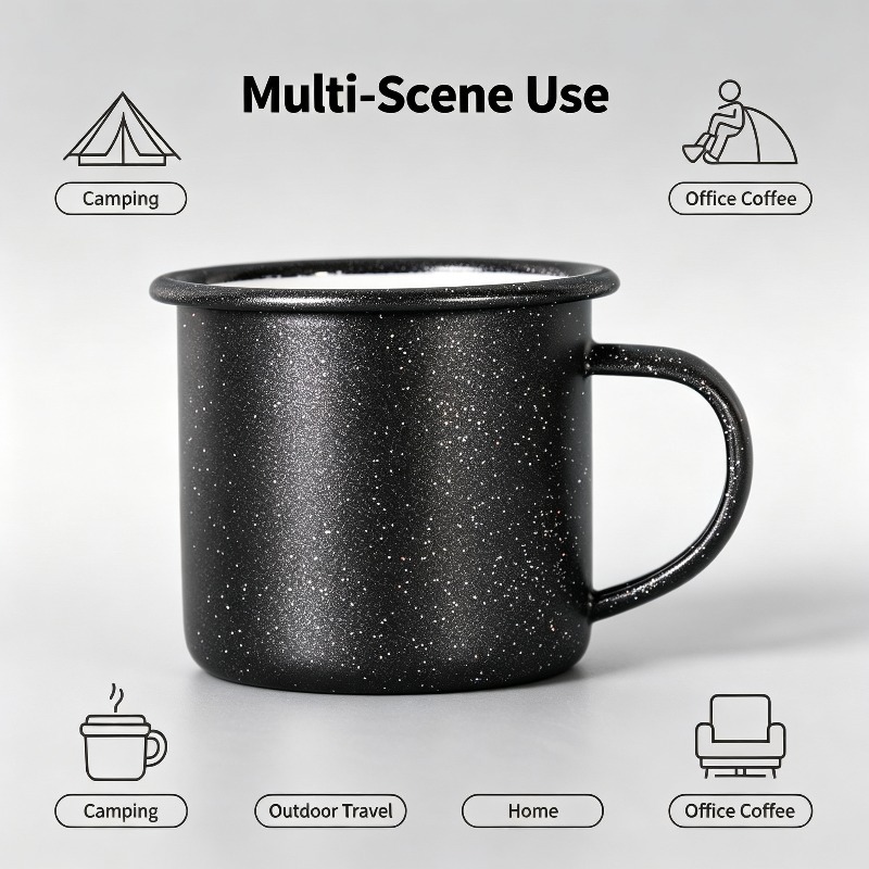 Taza Esmaltada Vintage con Pat - Coffee Tea Equipment reseña y precio
