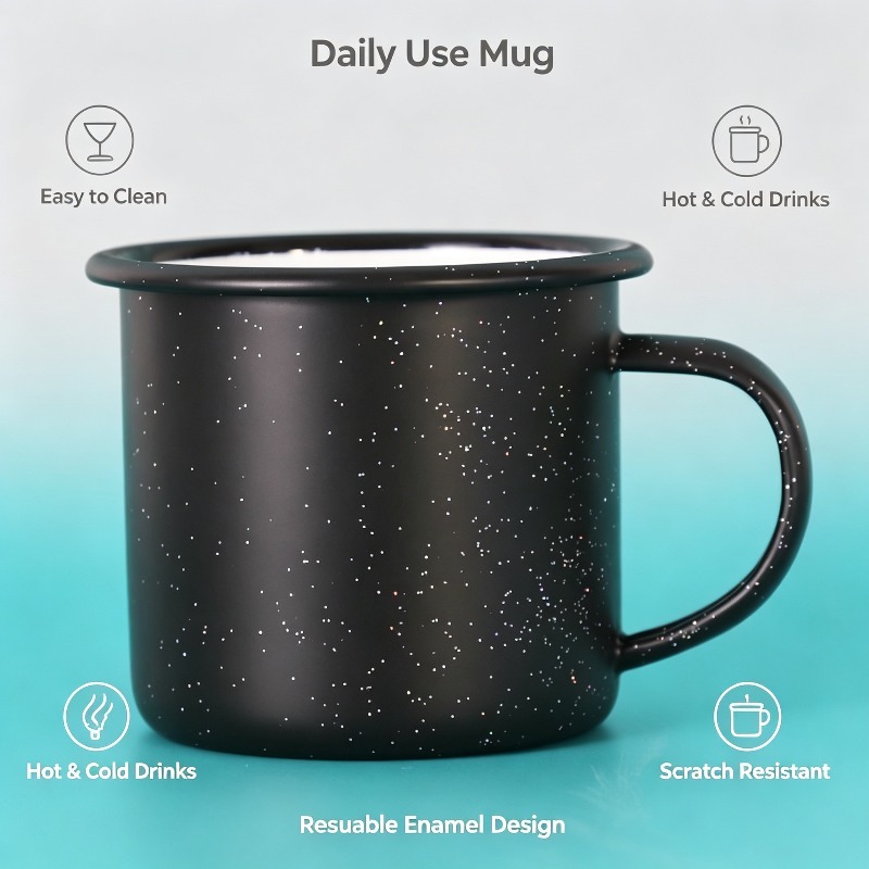 Taza Esmaltada Vintage con Pat - Coffee Tea Equipment reseña y precio