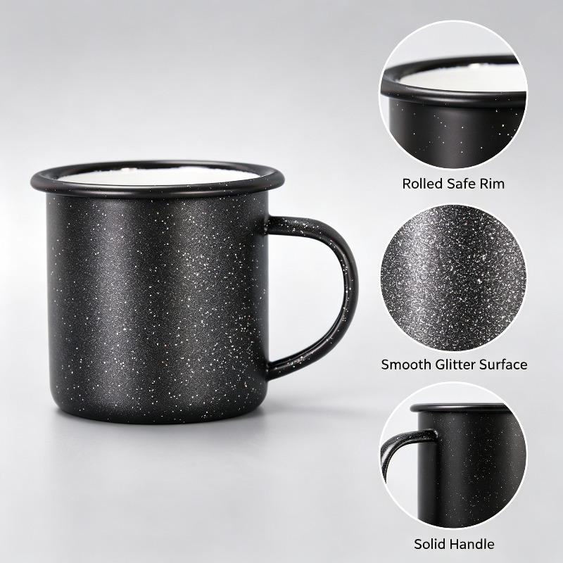 Taza Esmaltada Vintage con Pat - Coffee Tea Equipment reseña y precio