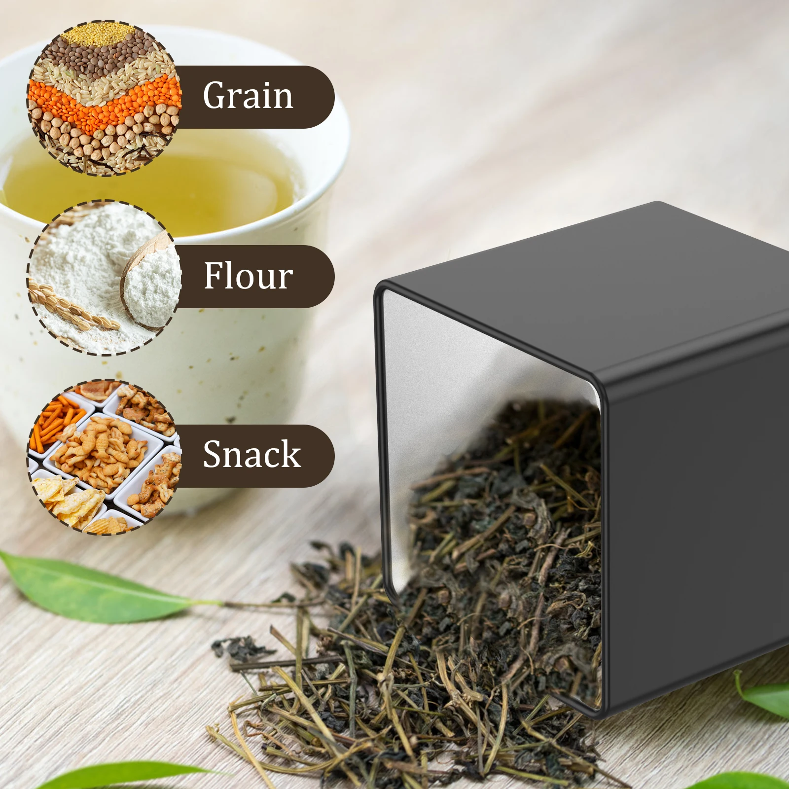 Juego de 3 recipientes para té - Canister Coffee Sugar Tea reseña y precio