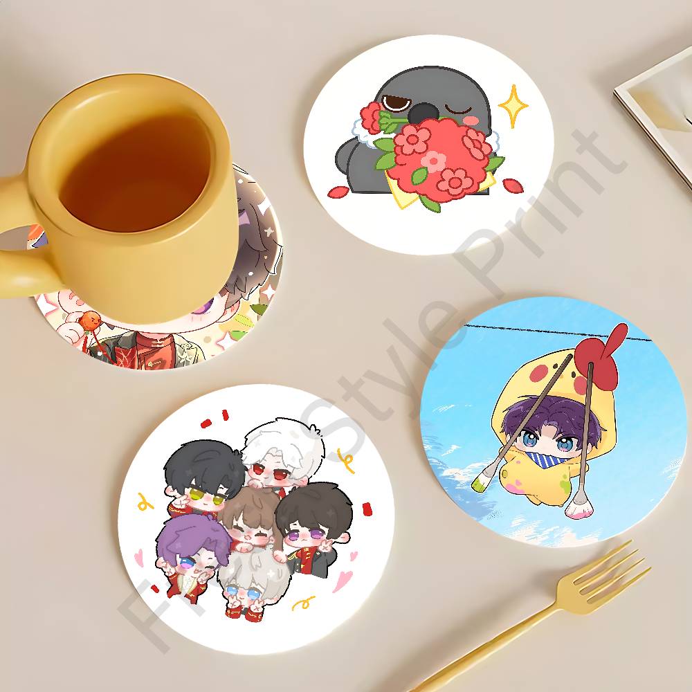 Posavasos redondos de madera C - Coffee Tea Love reseña y precio