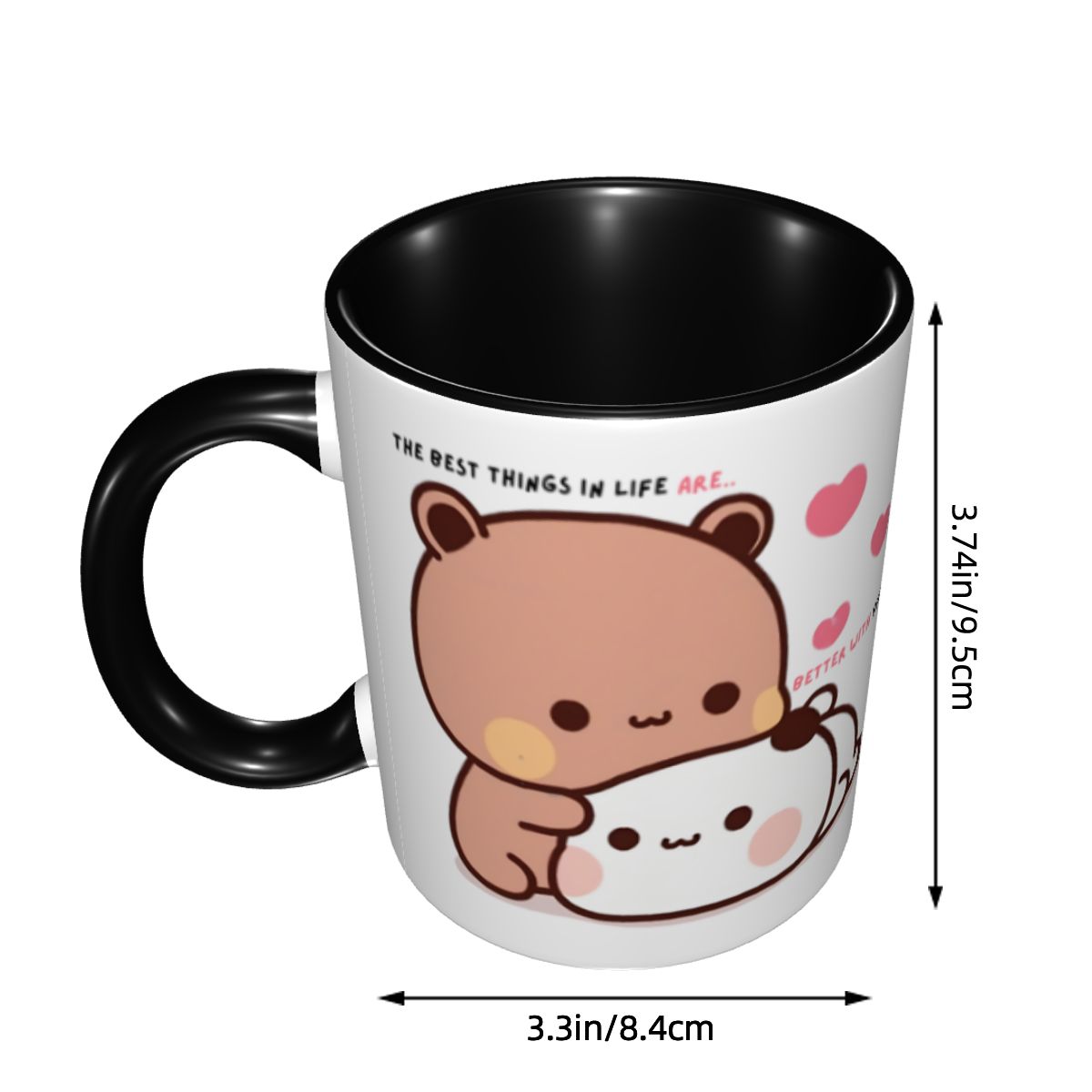 Taza personalizada de cerámica - Coffee Tea Love reseña y precio