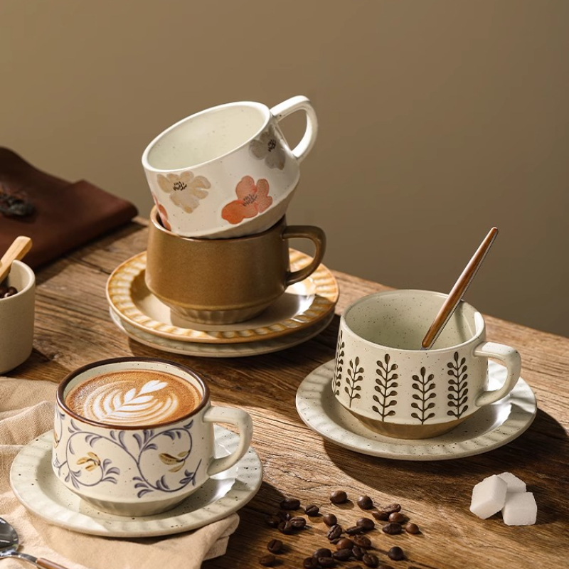 Taza de cerámica Retro, juego  - Coffee Tea Flask reseña y precio