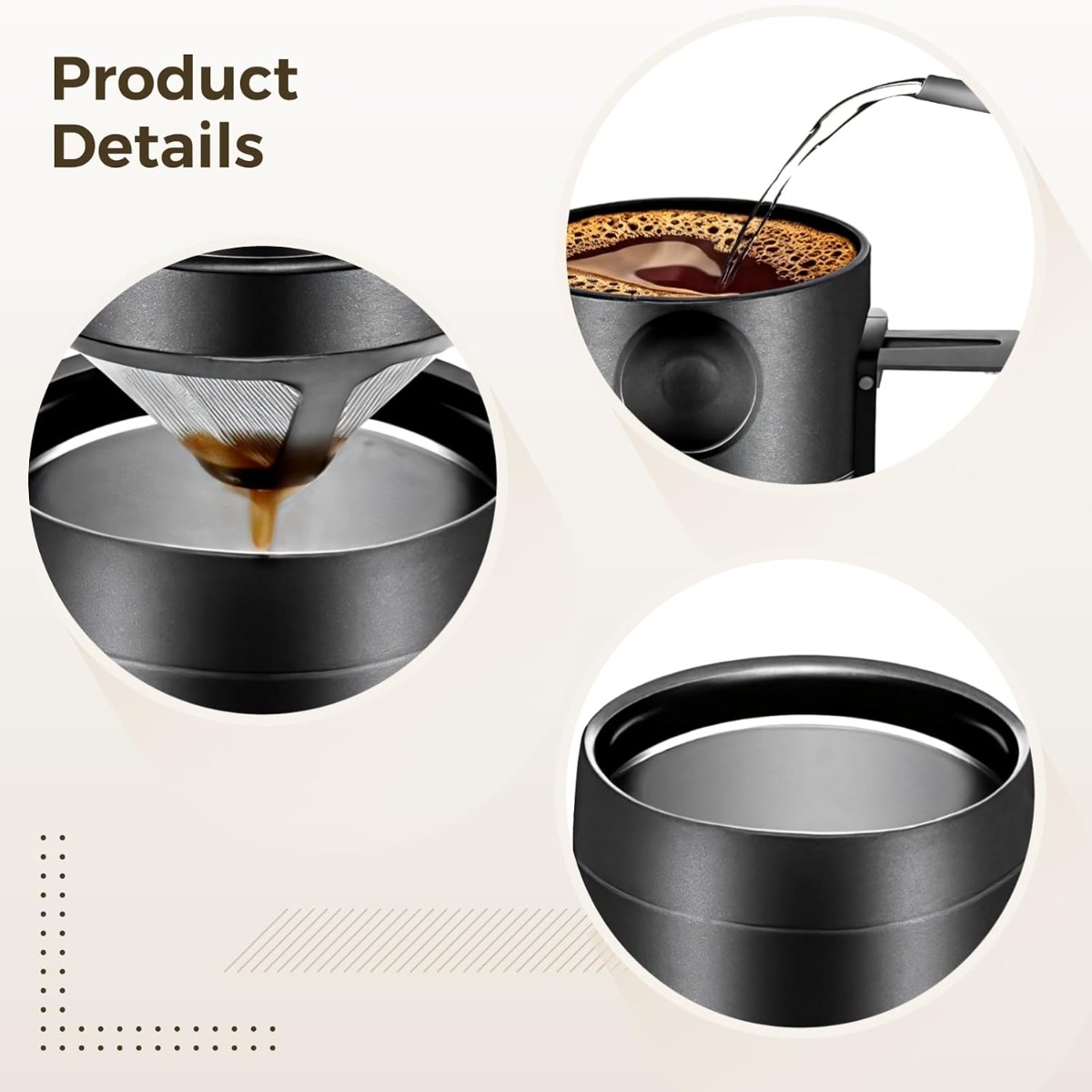 Taza de Café de Acero Inoxidab - Coffee Tea Flask reseña y precio