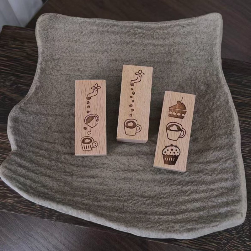 Sello de Madera Vintage con Di - Coffee Tea Love reseña y precio