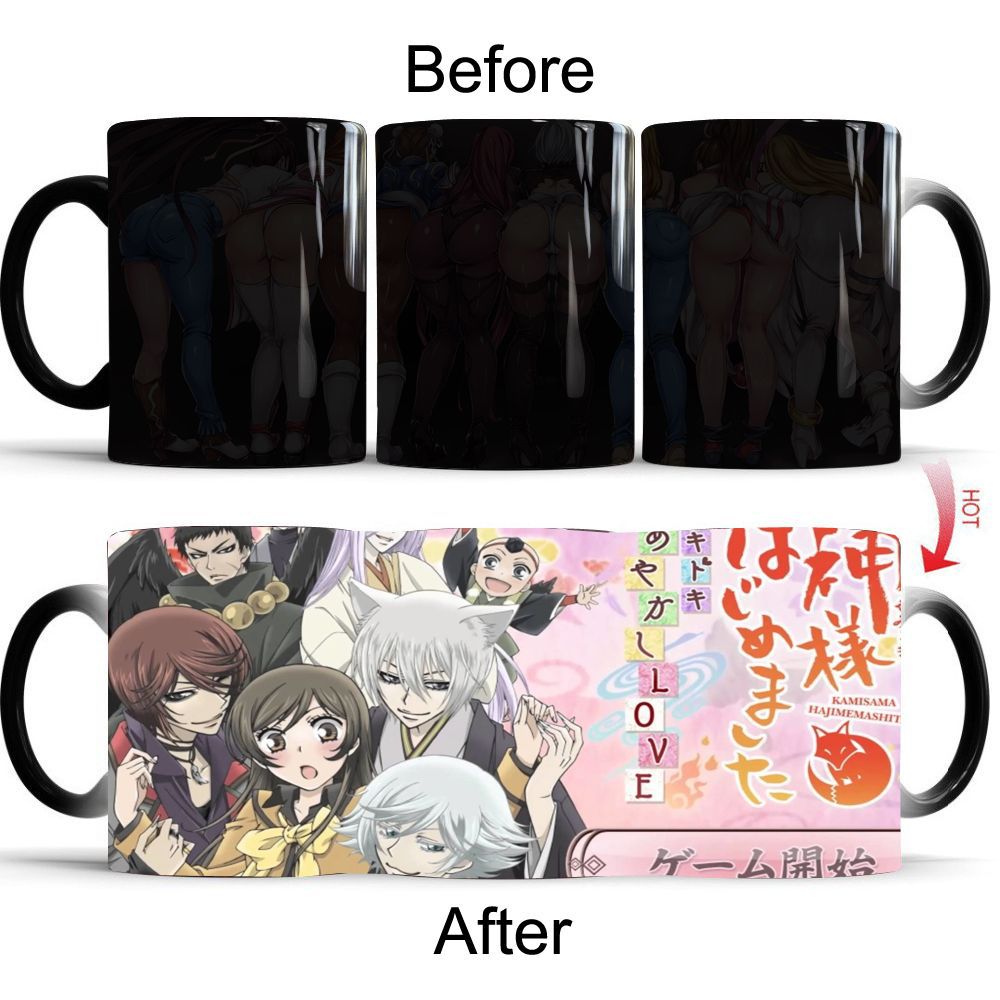 Kamisama Love Taza que cambia  - Coffee Tea Love reseña y precio