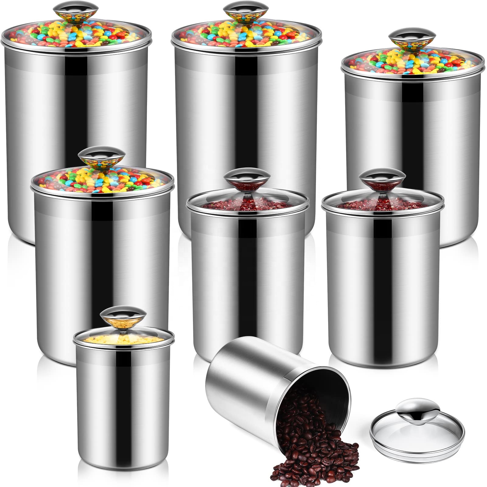 Contenedores de almacenamiento - Canister Coffee Sugar Tea reseña y precio