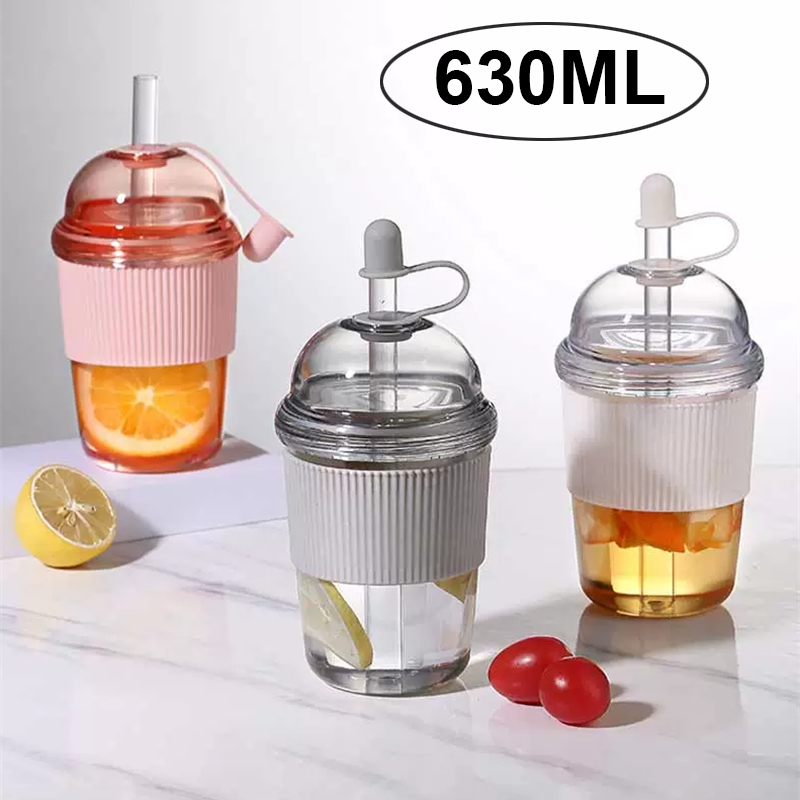 Vaso con Pajita de 630 ml con  - Coffee Tea Flask reseña y precio